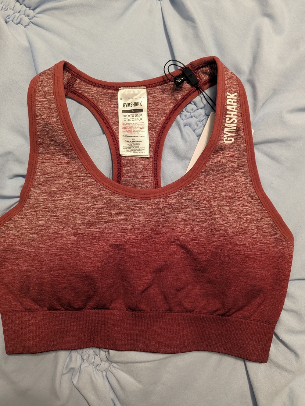 Gymshark Women’s Ombre Seamless Sports Bra - Burgundy